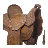Two Brazilian miniature saddles, 2nd half of the 20th century
