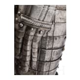 A suit of black and white cavalry armour, assembled from old components, Nuremberg, circa 1560 - 1600