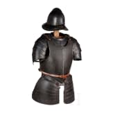 A blackened Flemish or English pikeman's armour, circa 1600