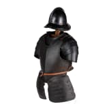 A blackened Flemish or English pikeman's armour, circa 1600