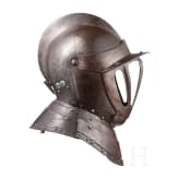 A German or Flemish cuirassier officer's helmet, circa 1620
