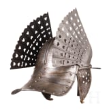A Polish or Hungarian winged lobster-tailed helmet, circa 1650