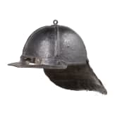 A lobster tail helmet, 17th century