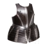 A German black and white pikeneer's breastplate, circa 1610