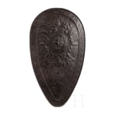 An embossed shield, historicism, late 19th century