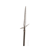 A Italian winged spear, 17th century