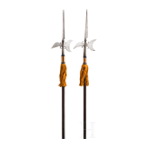 Two German halberds, partly 18th century