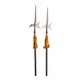 Two German halberds, partly 18th century