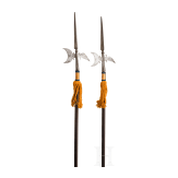 Two German halberds, partly 18th century