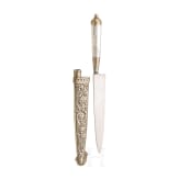 A French dagger with mother-of-pearl handle, 19th century
