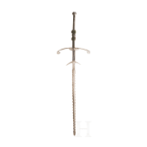 A large Swiss or German two-handed sword, circa 1580