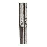 A Dutch or Flemish cup-hilt rapier with chiselled decoration, mid-17th century