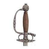A German or Flemish small-sword with cut iron hilt, circa 1700