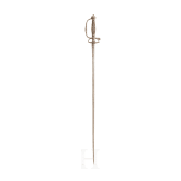 A Flemish small sword with chiselled and gilt decoration, circa 1710/20