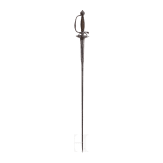 A French cut-iron small sword, circa 1720