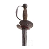 A French cut-iron small sword, circa 1720