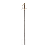 A French or Spanish officer's small sword with earlier Toledo-blade, circa 1720
