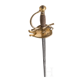 A French or Spanish officer's small sword with earlier Toledo-blade, circa 1720