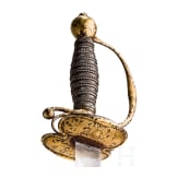 A French gold-inlaid small sword, circa 1740