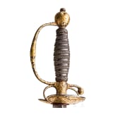 A French gold-inlaid small sword, circa 1740