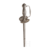 A French silver-mounted small sword, circa 1760