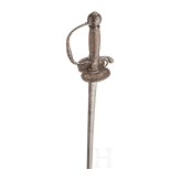 An English silver-inlaid small sword, circa 1780