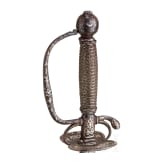 An English silver-inlaid small sword, circa 1780