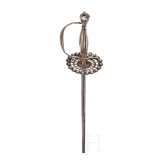 An English silver-mounted small sword, circa 1780
