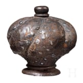 A German campaign-sword pommel with silver inlays, circa 1560