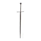 A German hand-and-a-half sword, collector's replica in style of ca. 1450