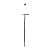A German hand-and-a-half sword, collector's replica in style of ca. 1450