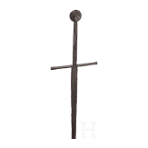 A German hand-and-a-half sword, collector's replica in style of ca. 1450