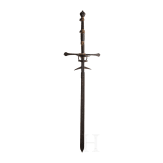 A two-handed sword, collector's replica in the style of the 16th century