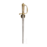 A German hunting hanger, circa 1740