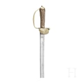 A German hunting hanger with sawback blade, 1st half of the 19th century