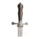 A richly etched hunting hanger, LePage &agrave; Paris, circa 1860