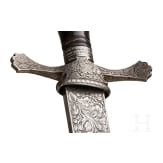 A richly etched hunting hanger, LePage &agrave; Paris, circa 1860
