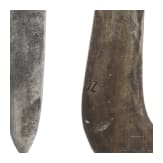 A hunting knife and a billhook, Austrian and German, 19th and 20th century