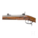 Luxus-Perkussionsb&uuml;chse f&uuml;r Jagd und Scheibenschie&szlig;en, im Kasten, Schneevoight in Lahr, um 1850