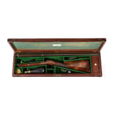 Perkussionsschrotflinte im Kasten, Purdey in London, um 1850