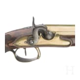 Ein Paar Offizierspistolen mit Messingl&auml;ufen, Frankreich, um 1810