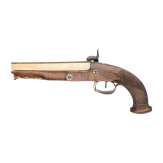 Ein Paar Offizierspistolen mit Messingl&auml;ufen, Frankreich, um 1810
