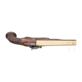 Ein Paar Offizierspistolen mit Messingl&auml;ufen, Frankreich, um 1810