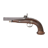Perkussionspistole im Kasten, L&uuml;ttich, um 1840