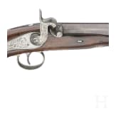 Perkussionspistole im Kasten, L&uuml;ttich, um 1840