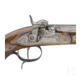 Ein Paar Perkussionspistolen im Kasten, L. St&ouml;rmer in G&ouml;ttingen, um 1850
