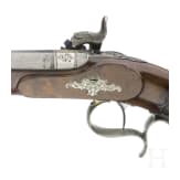 Ein Paar Perkussionspistolen im Kasten, Anton Schaller in Suhl, um 1850