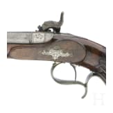 Ein Paar Perkussionspistolen im Kasten, Anton Schaller in Suhl, um 1850