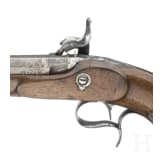 Ein Paar Perkussionspistolen im Kasten, wohl Belgien, um 1850