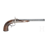 Ein Paar Perkussionspistolen im Kasten, Johann Hafner in Bozen, um 1850
